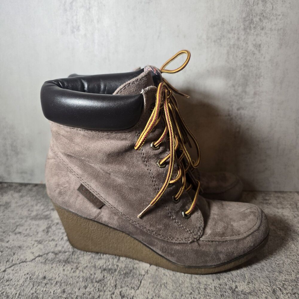 Rock & Candy By ZIGI sz 7.5 Womens Wedge Boot Ankle Bootie Streetwear Grunge